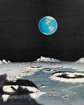 Charles Bittinger’s Earth as seen from the Moon is part of the auction.