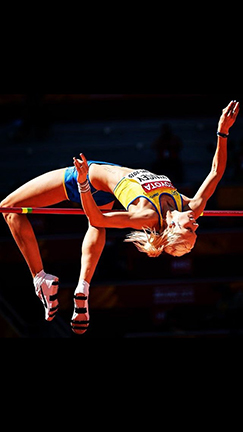 PHOTO  VIA ERIKA KINSEYS FACEBOOK PROFILE
Kinsey, a Sweden native, set a personal record of 1.89m in the high jump during the IAAF World Championships in Beijing, China, last August.