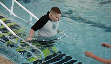 Accessible ramp installed in Community Center pool