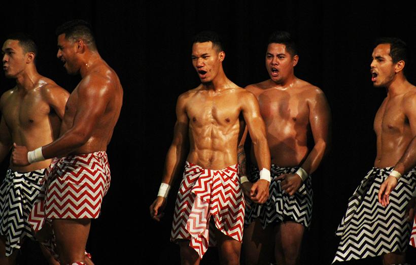 The Polynesian dancers performing at the Family Weekend Talent Show. (Photos by Kaitlin Brothers/News Editor)