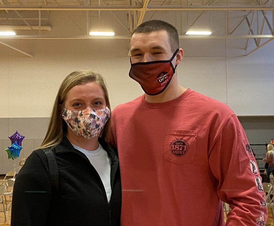 Justin Cobb and his fiancé Emma Boessen enjoyed the We Are UCM celebration. The celebration took place on Feb. 12.