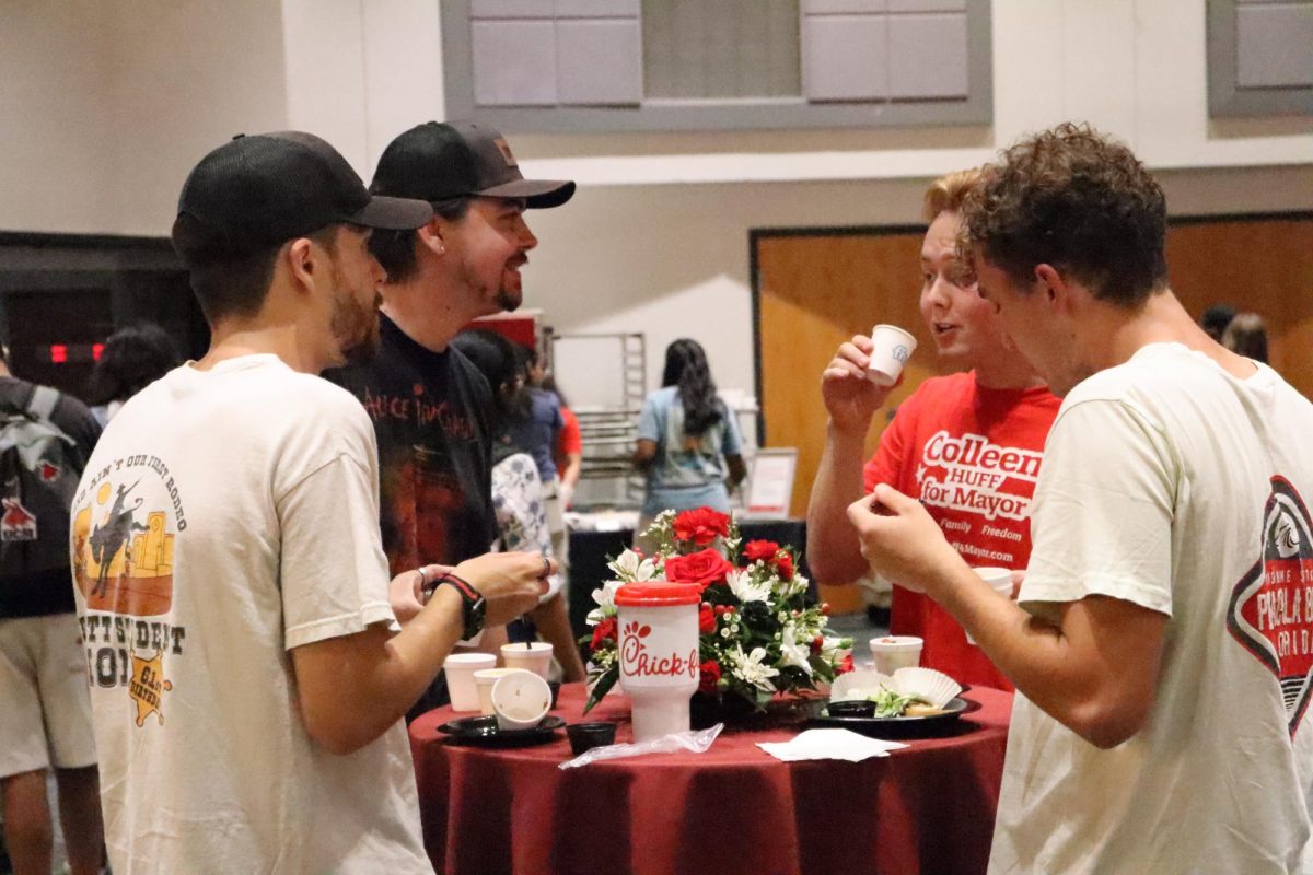 Students sample the many food options at the Taste of UCM festival. The festival took place on August 28th from 3:30 p.m. to 5:00 p.m. in the Elliot Student Union.