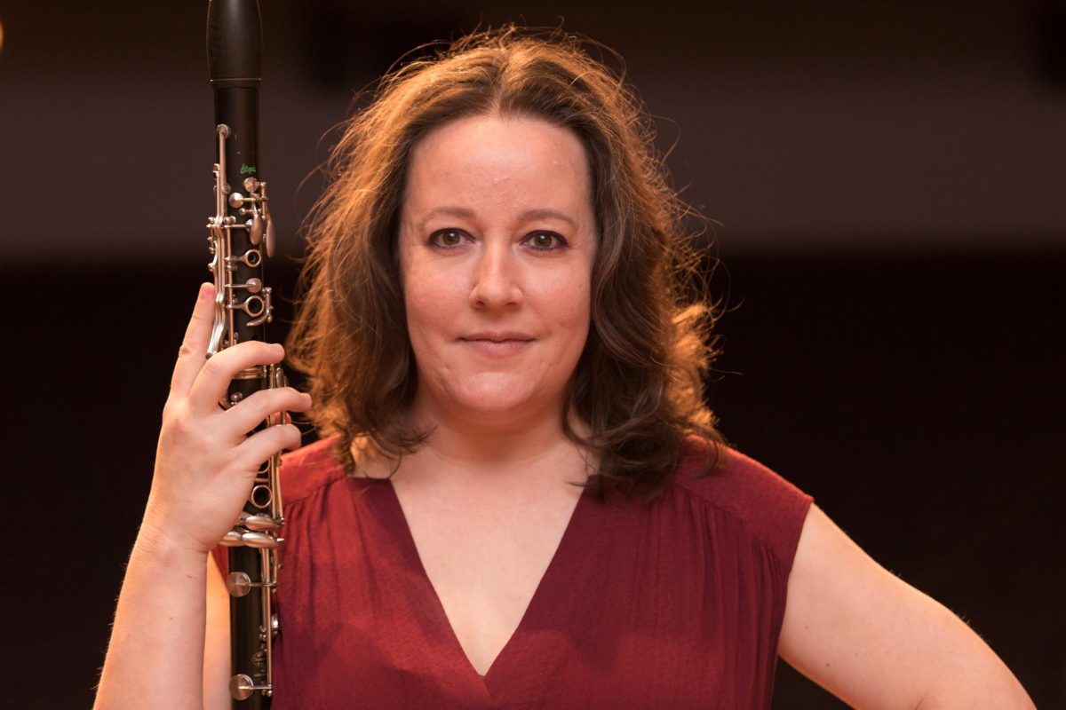 Photo of Elisabeth Stimpert. Stimpert won a Grammy with her musical group, Alarm Will Sound. 