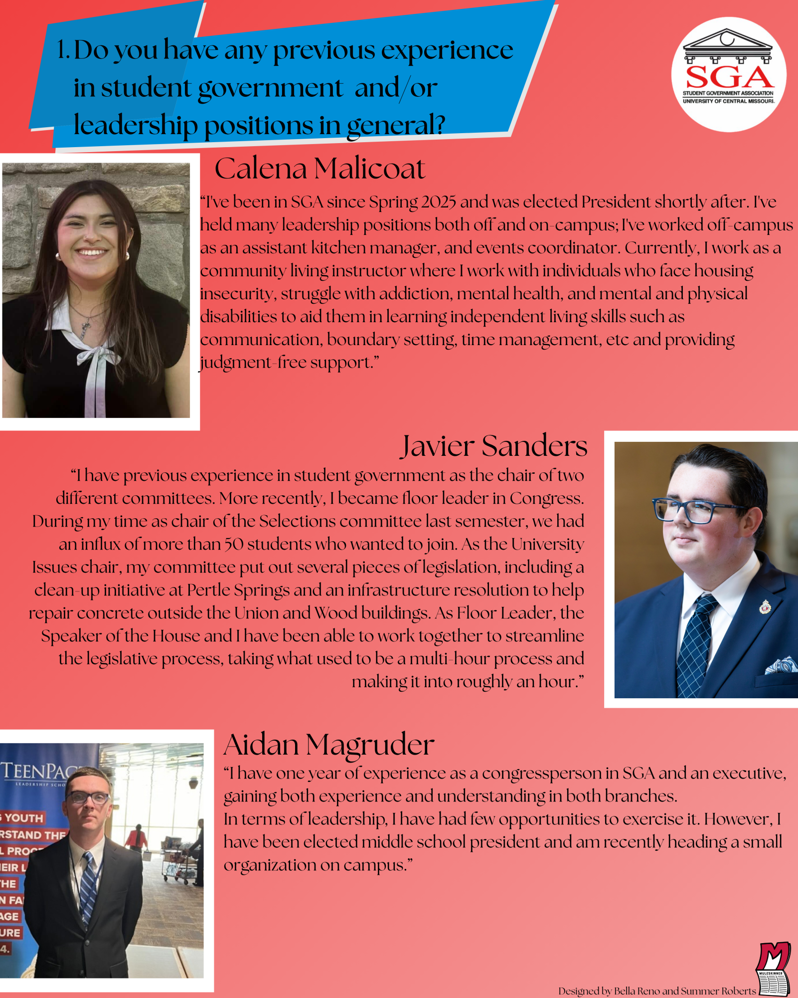 Meet the 2026–27 SGA Presidential Candidates