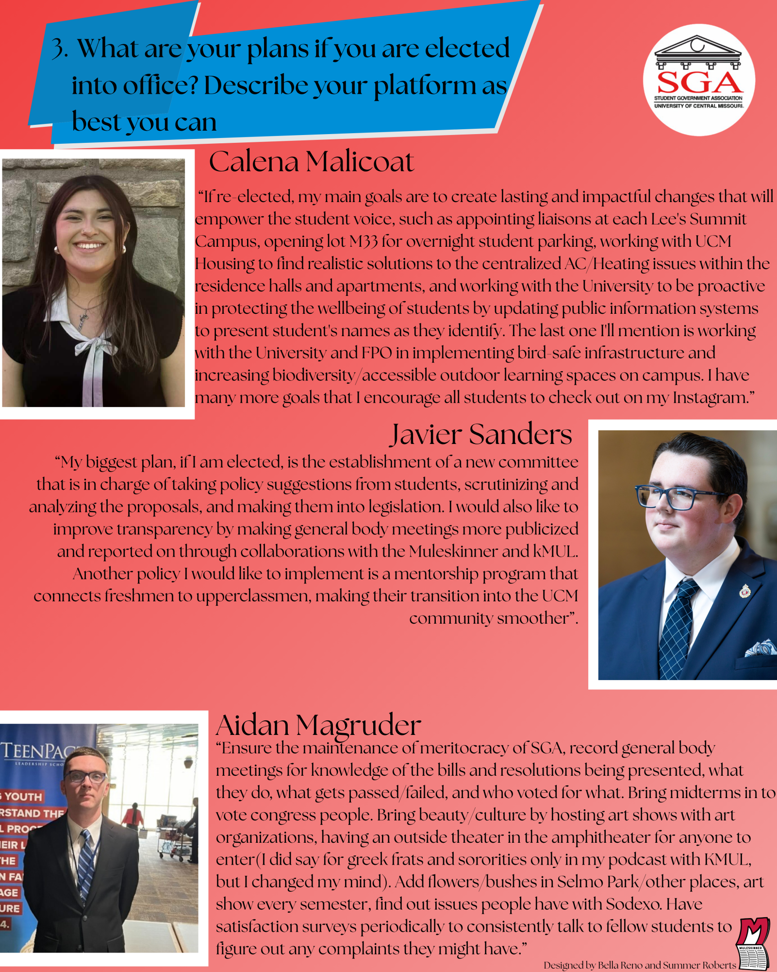 Meet the 2026–27 SGA Presidential Candidates
