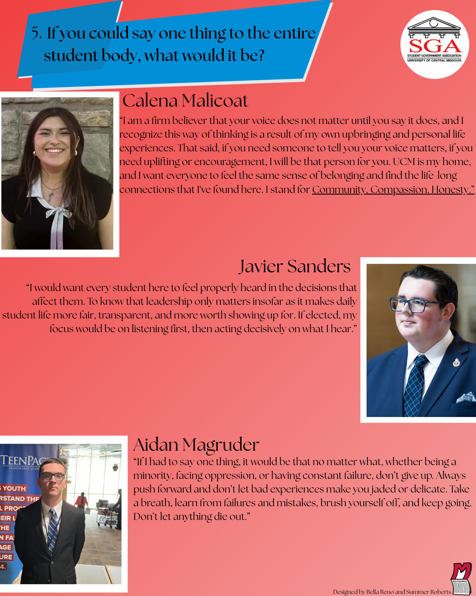 Meet the 2026–27 SGA Presidential Candidates